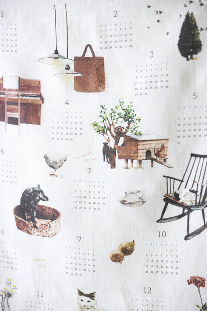 Fog Linen Work 2026 Linen Calendar - Tender Time