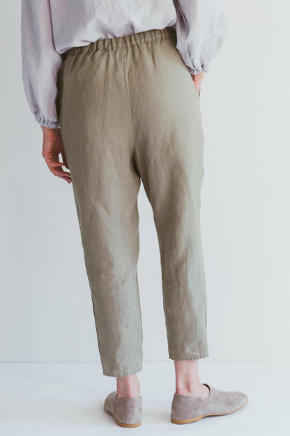 Fog Linen Work Linen Robin Pant - Ash Grey