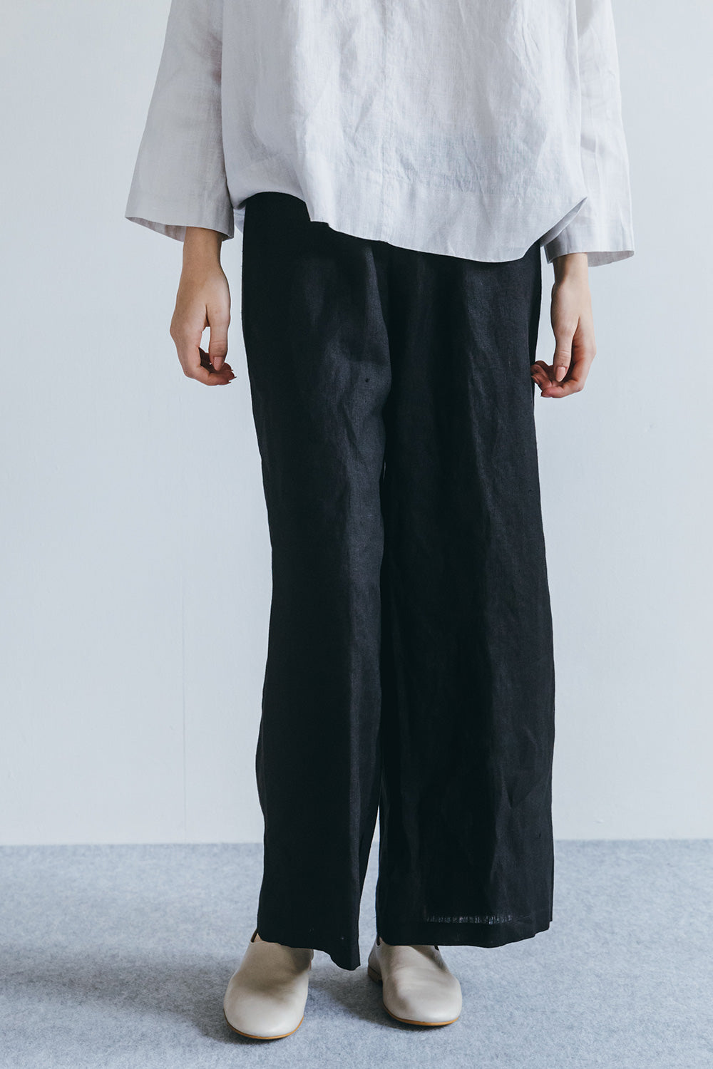 Fog Linen Work Linen HIMANI PANTS- Black