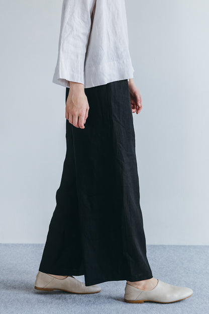 Fog Linen Work Linen HIMANI PANTS- Black