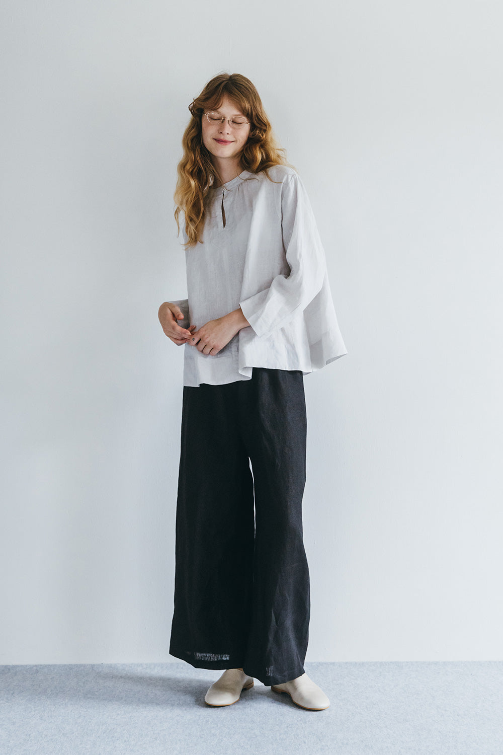 Fog Linen Work Linen HIMANI PANTS- Black