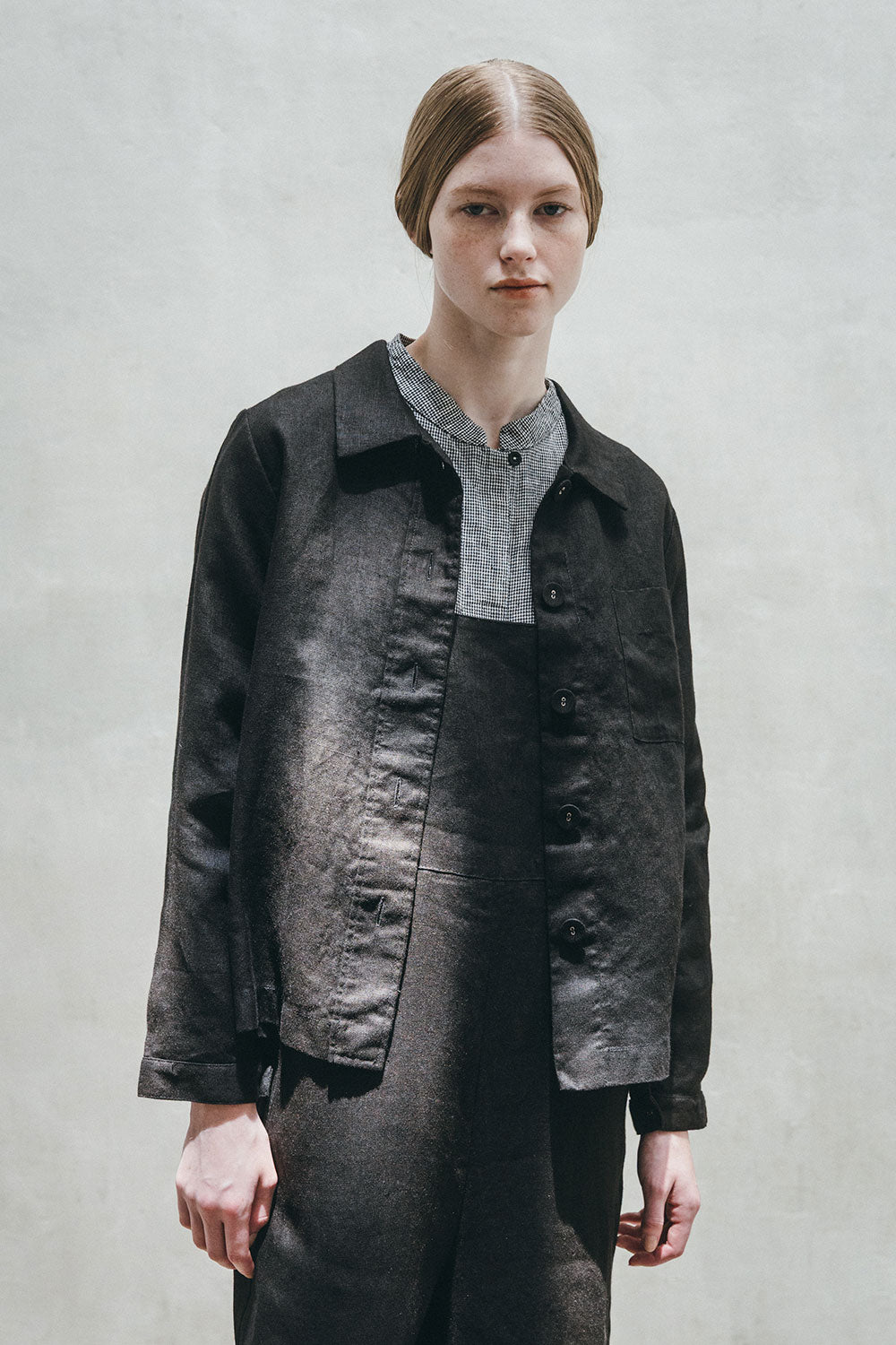 Fog Linen Work Grace Jacket - Black