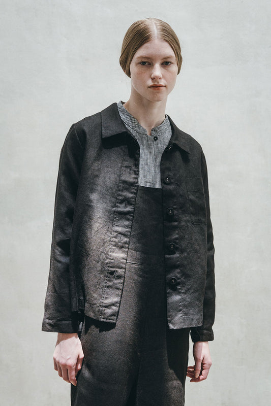 Fog Linen Work Grace Jacket - Black