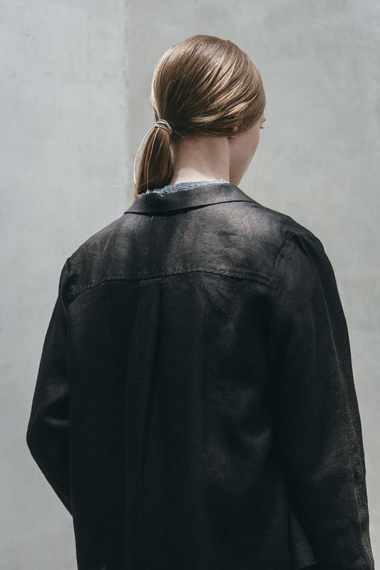 Fog Linen Work Grace Jacket - Black