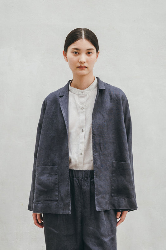 Fog Linen Work Lilly Jacket - Macadam