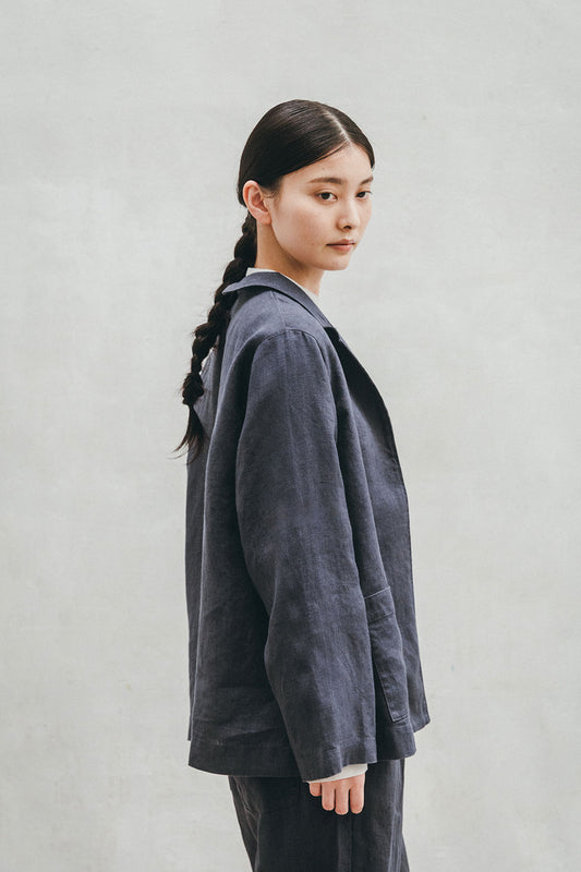 Fog Linen Work Lilly Jacket - Macadam