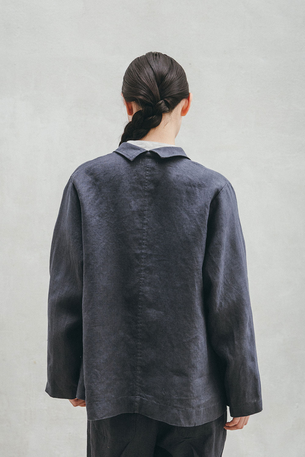 Fog Linen Work Lilly Jacket - Macadam