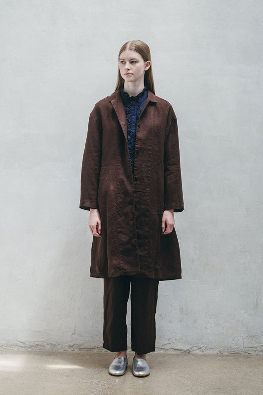 Fog Linen Work Felicity Jacket - Chocolate