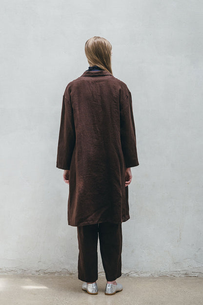 Fog Linen Work Felicity Jacket - Chocolate