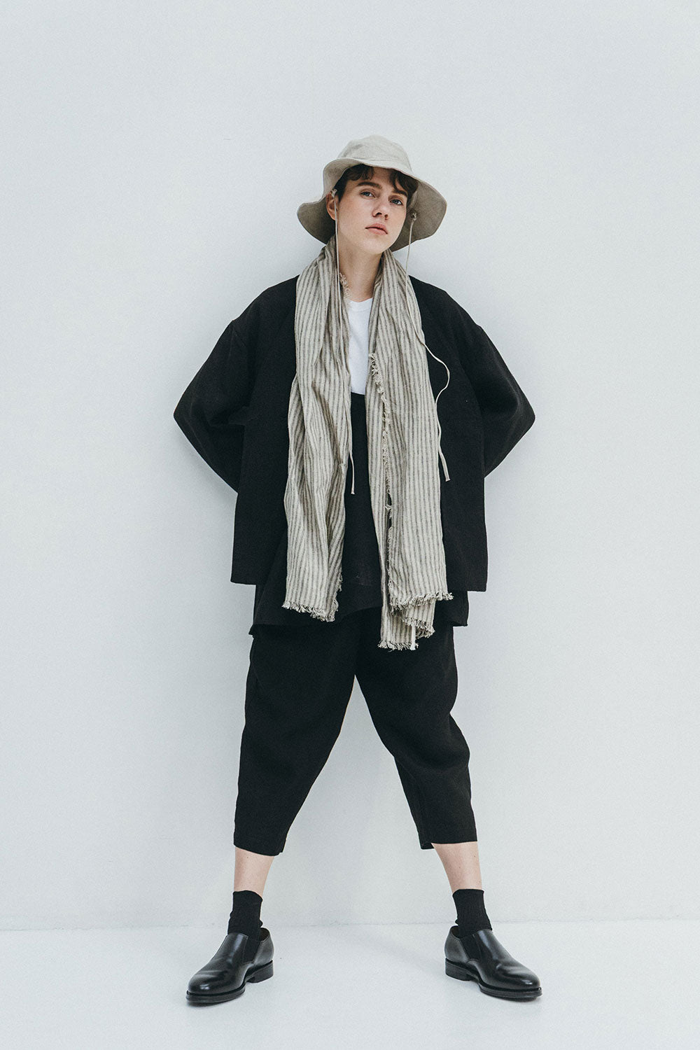 Fog Linen Work Isla Wide Pants - Black