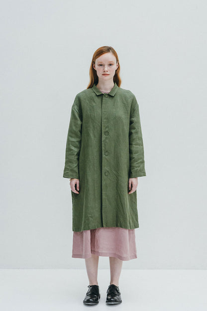 Fog Linen Work Josephine Coat - Green