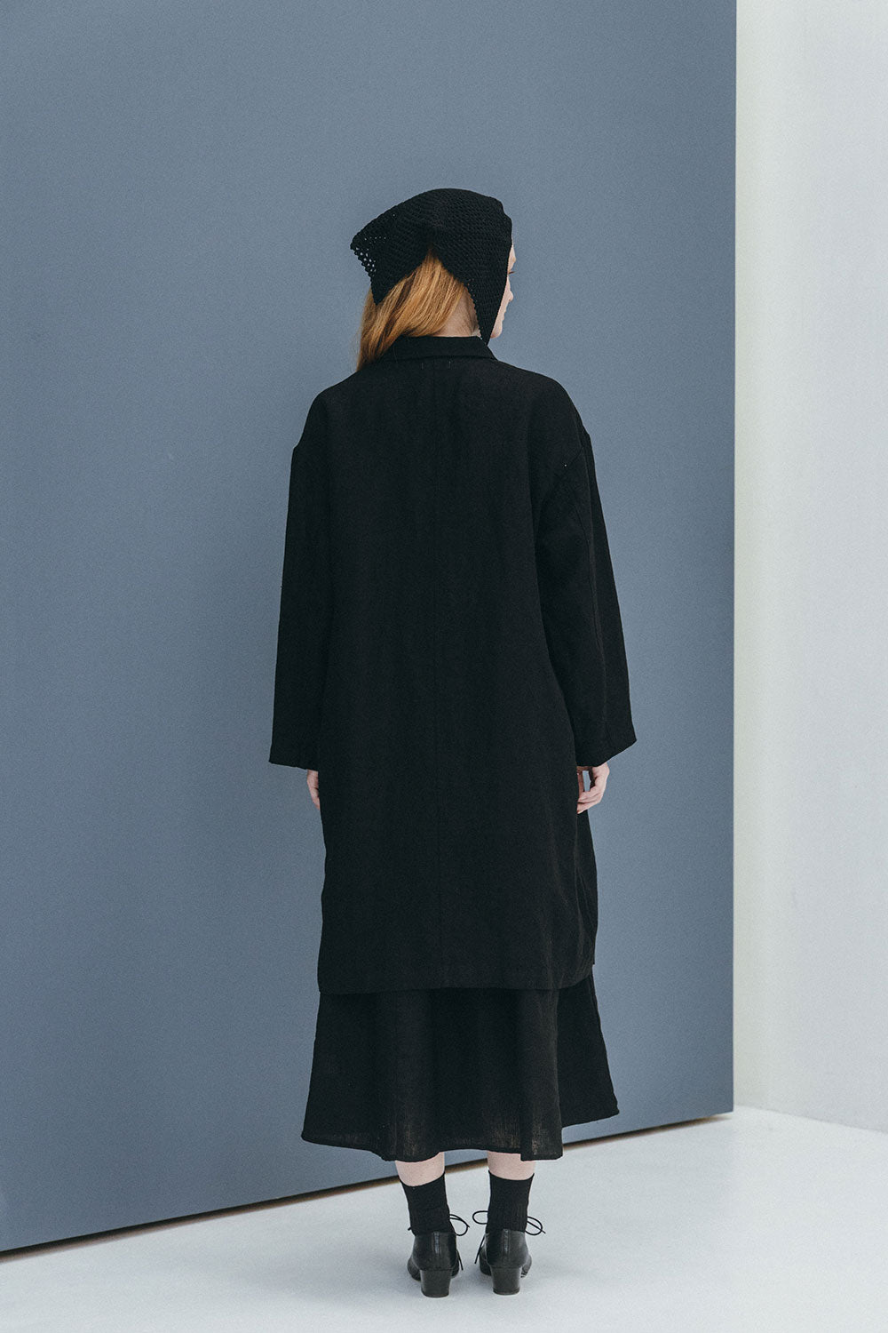 Fog Linen Work Josephine Coat - Black
