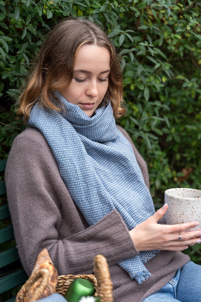 Fog Linen Work Tuz Fringe Linen Scarf - Amelia