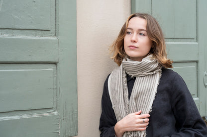 Fog Linen Work Tuz Fringe Linen Scarf - Liam