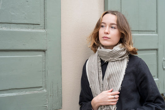 Fog Linen Work Tuz Fringe Linen Scarf - Liam