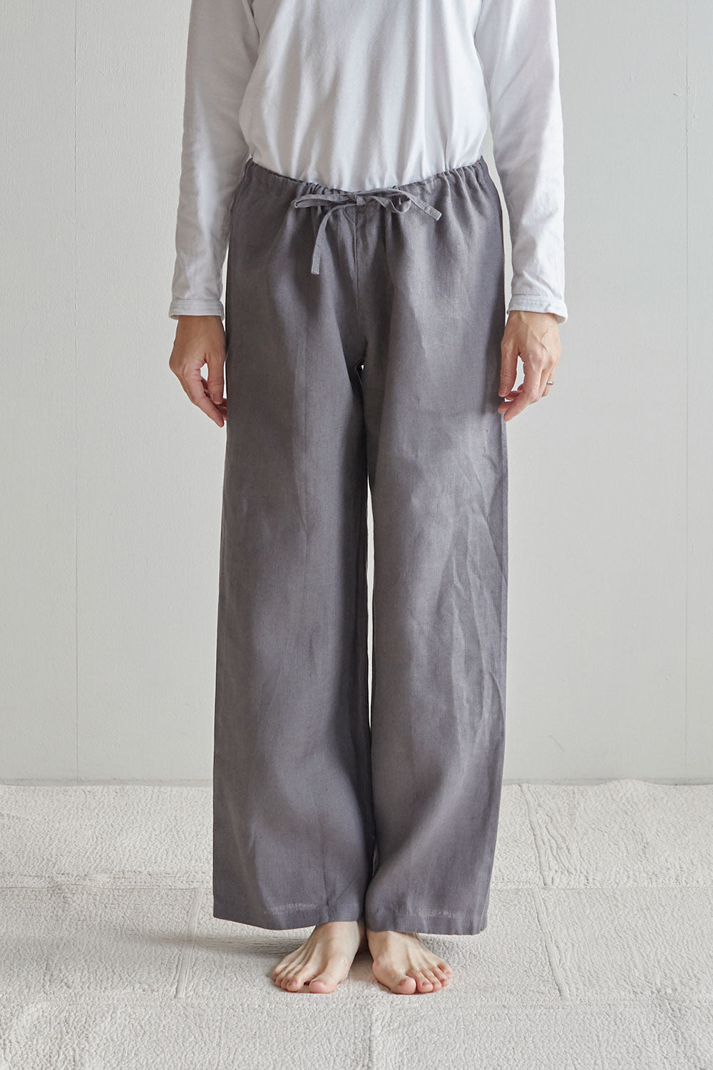 Fog Linen Work Lounge Pants - Acier