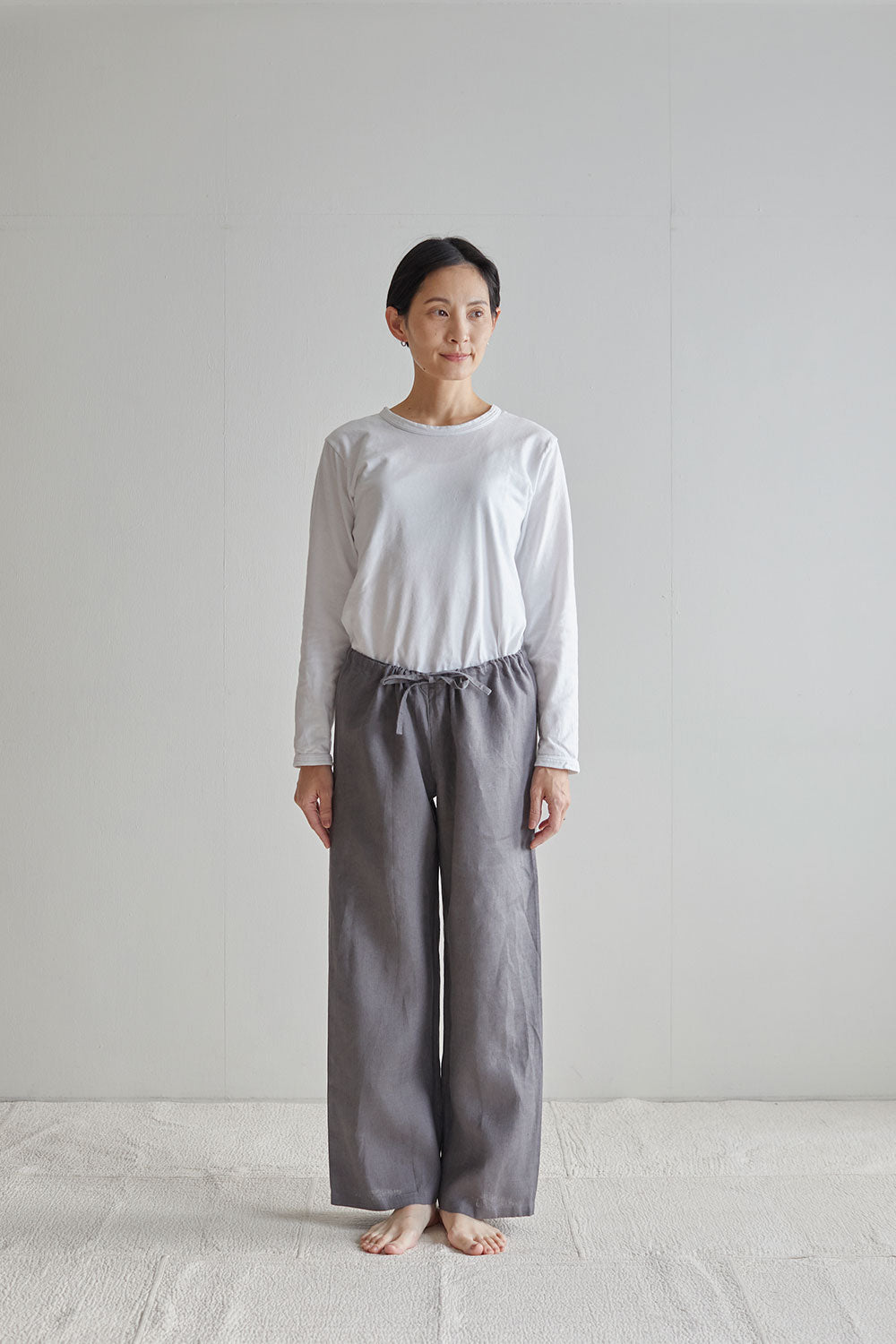 Fog Linen Work Lounge Pants - Acier