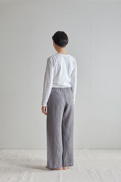 Fog Linen Work Lounge Pants - Acier