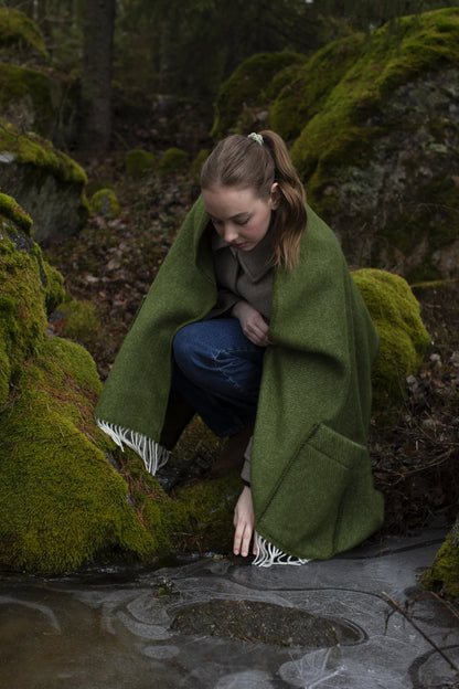 Lapuan Kankurit Arvo Pocket Shawl - Olive