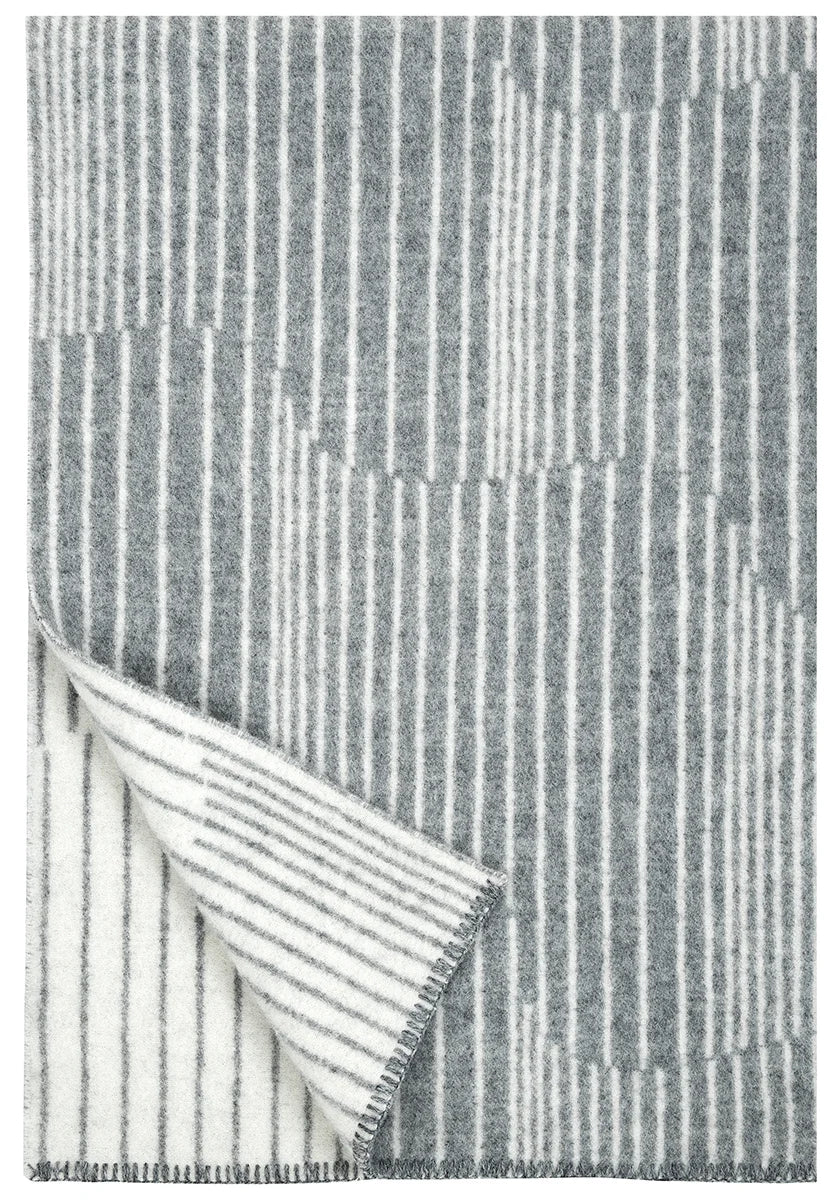 Lapuan Kankurit AURORA Wool Blanket - Grey-white