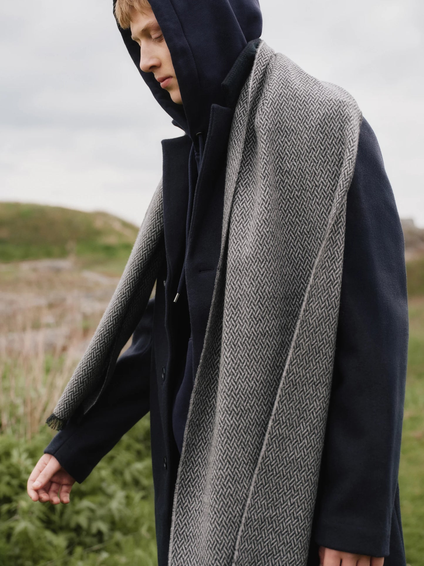 Lapuan Kankurit HUURRE Wool Scarf - Gray