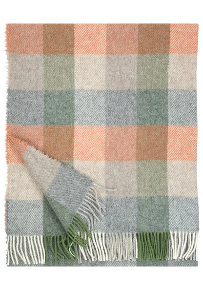 Lapuan Kankurit KASKU Wool Blanket - Cinnamon/Green