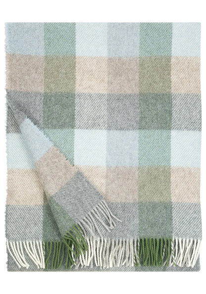 Lapuan Kankurit KASKU Wool Blanket - Light Blue/Green