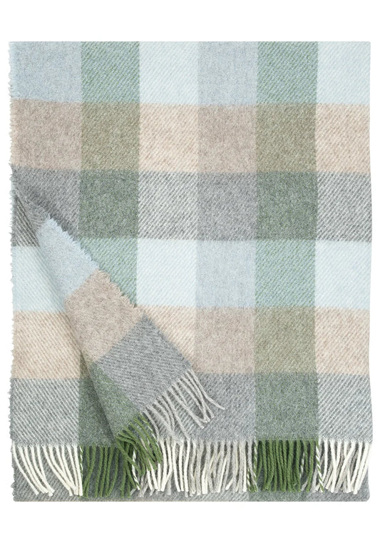 Lapuan Kankurit KASKU Wool Blanket - Light Blue/Green