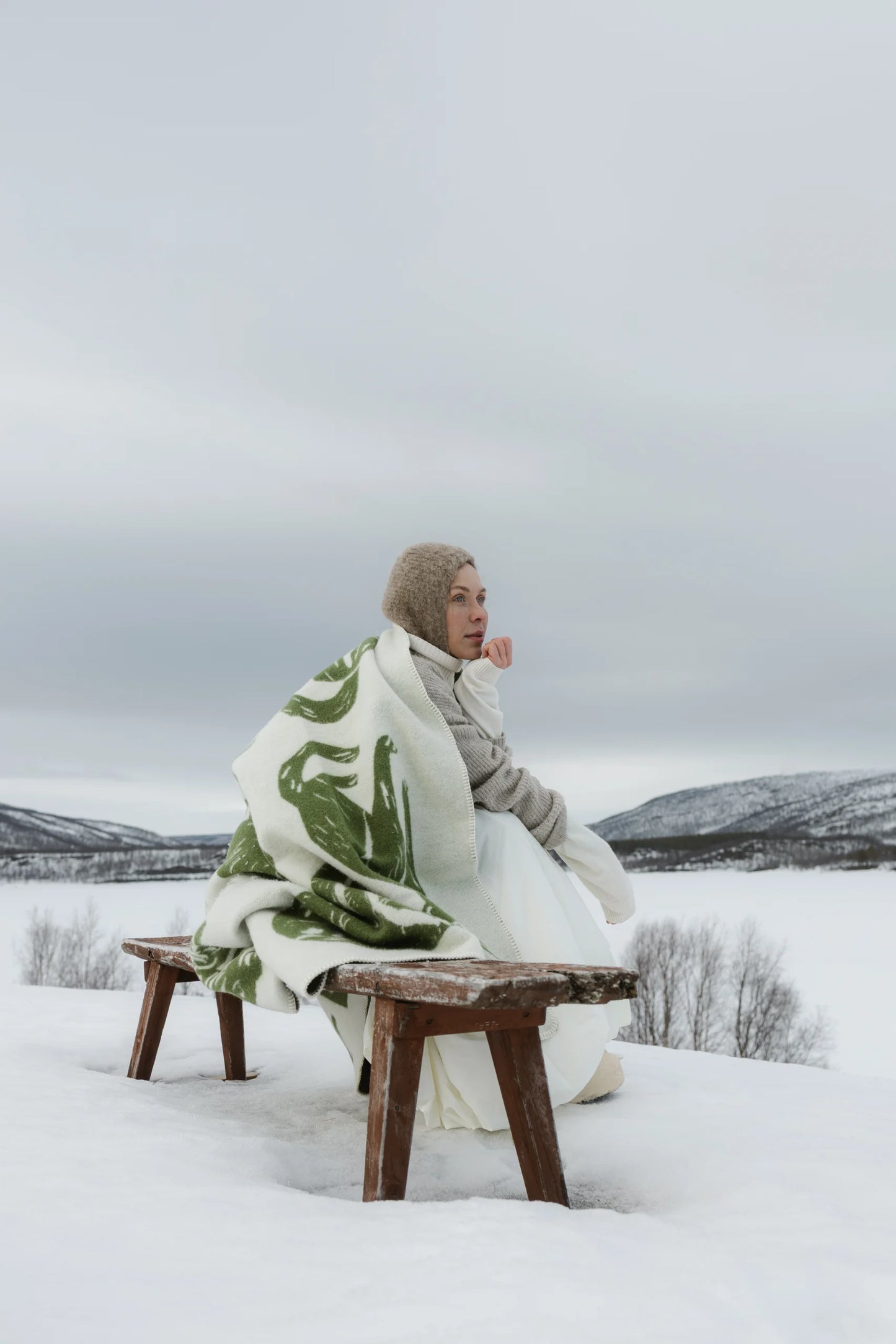 [Arriving Next Week] Lapuan Kankurit KISSANPAIVAT Cat Blanket - Olive