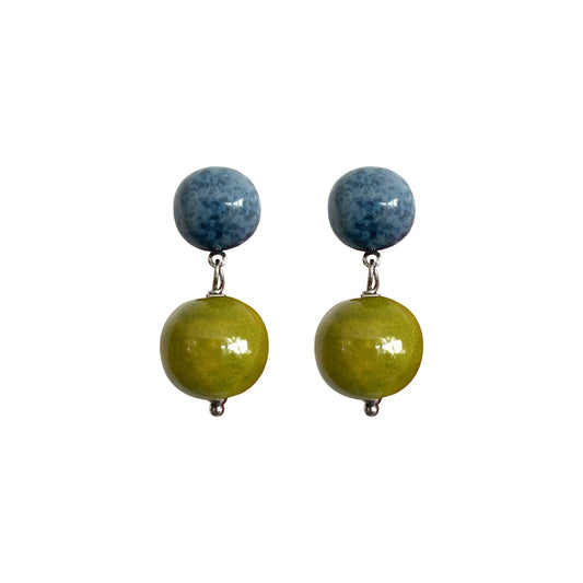 Arriving Soon: Blanca Olmos Las Gotas Earrings - Blue & Lime