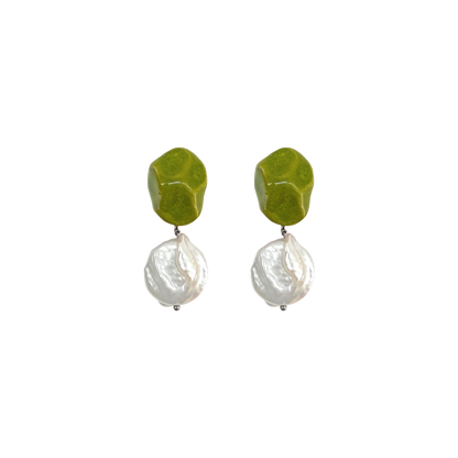 Arriving Soon: Blanca Olmos Las Perlas Earrings - Lime