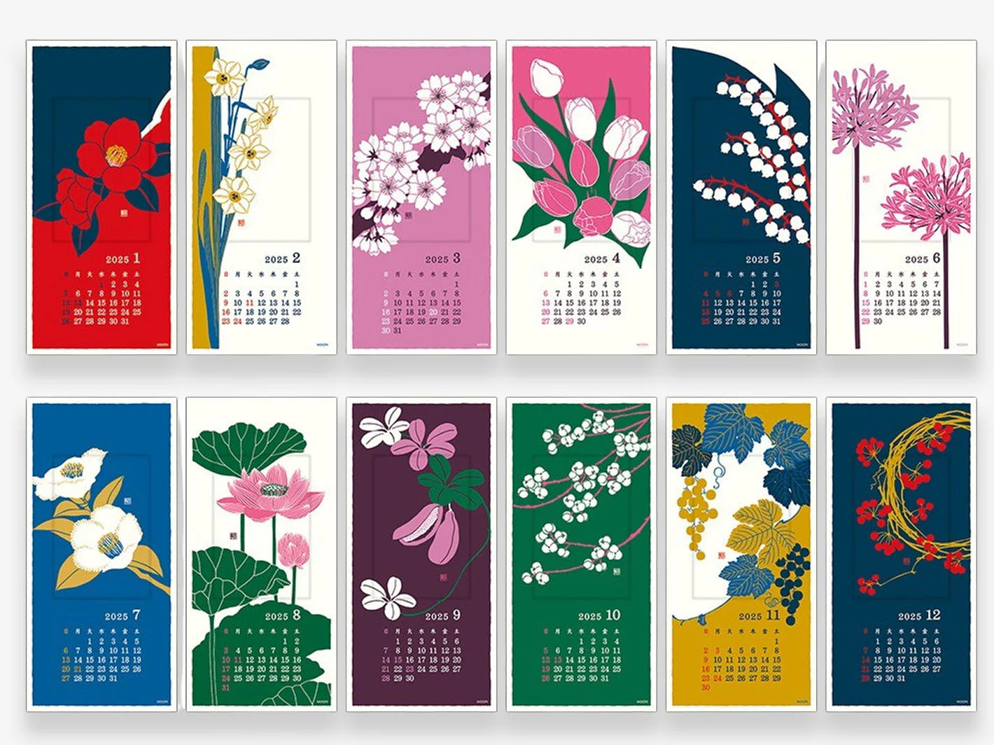 Midori 2025 Echizen Washi Calendar