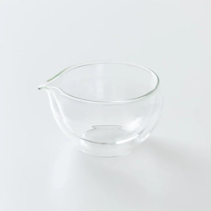 Origami Glass Katakuchi Matcha Bowl