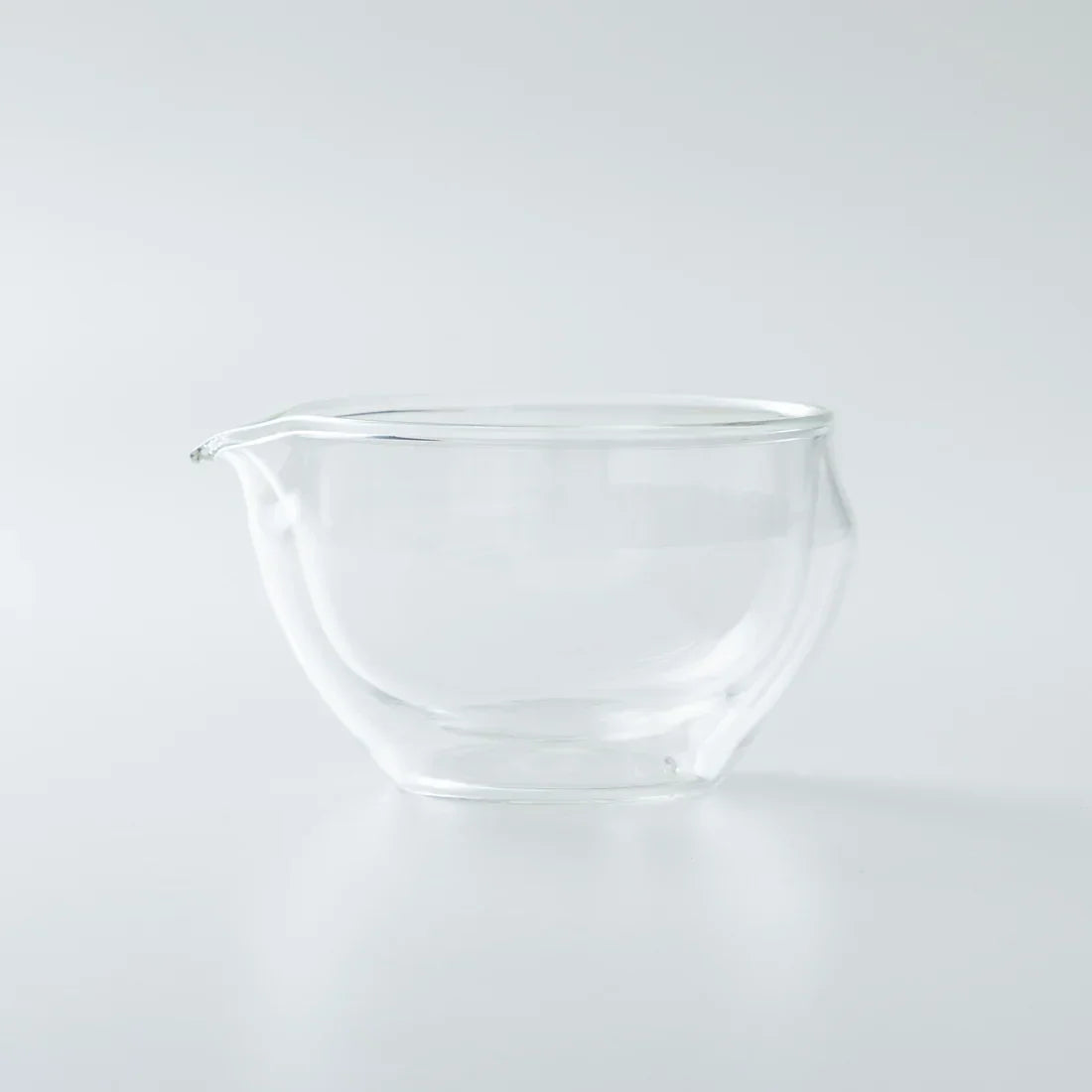 Origami Glass Katakuchi Matcha Bowl