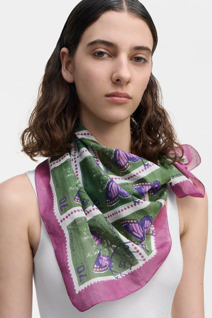 SS26 ÉPICE Paris Square Scarf PS2664 - Green