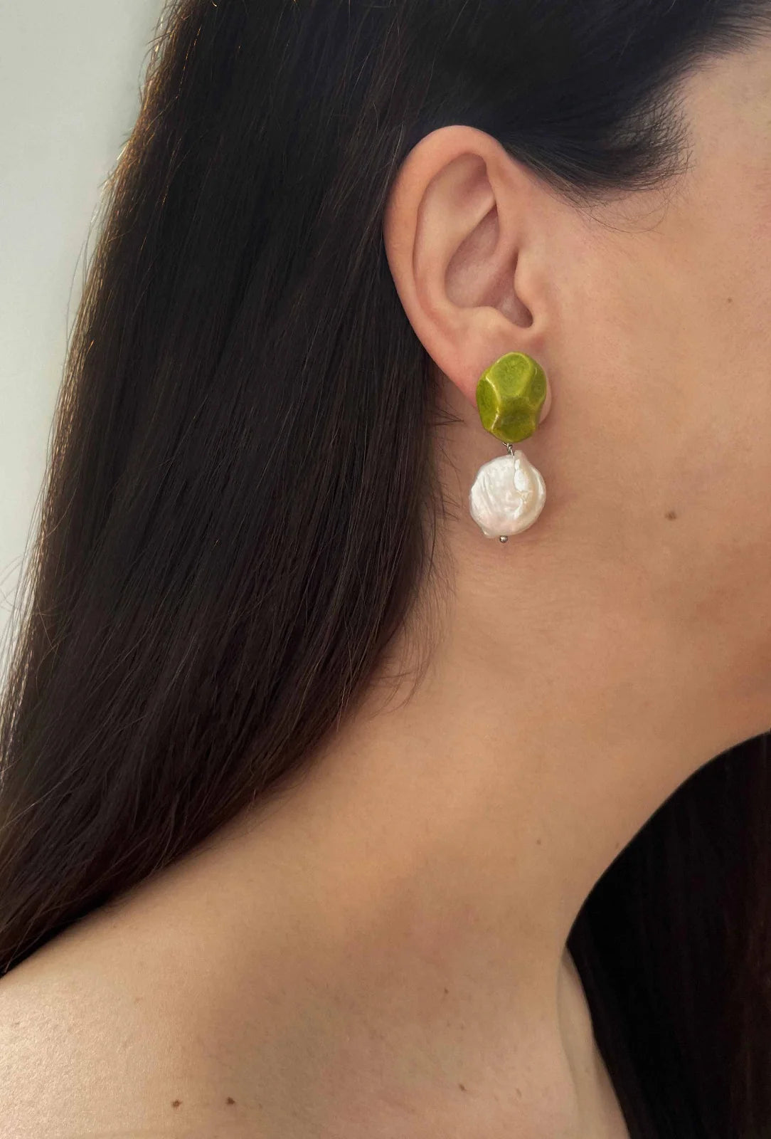 Arriving Soon: Blanca Olmos Las Perlas Earrings - Lime