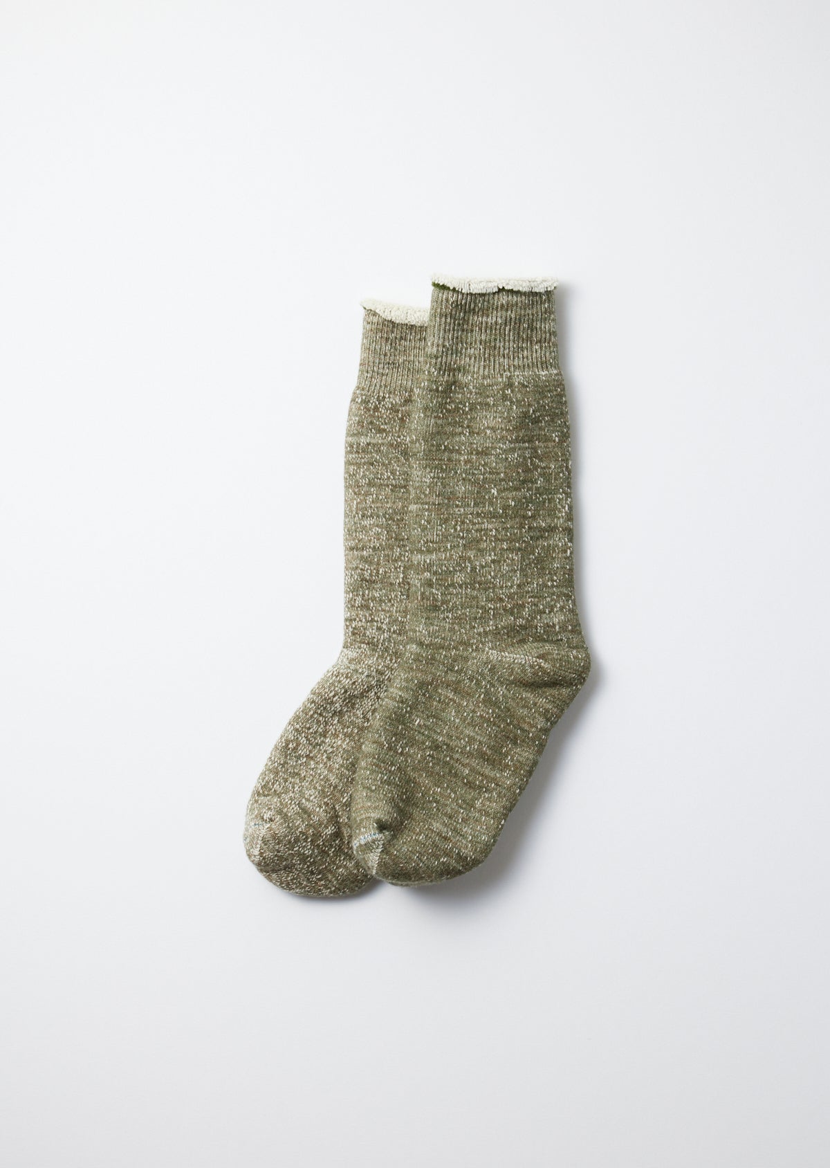 ROTOTO DOUBLE FACE CREW SOCKS (Army Green)