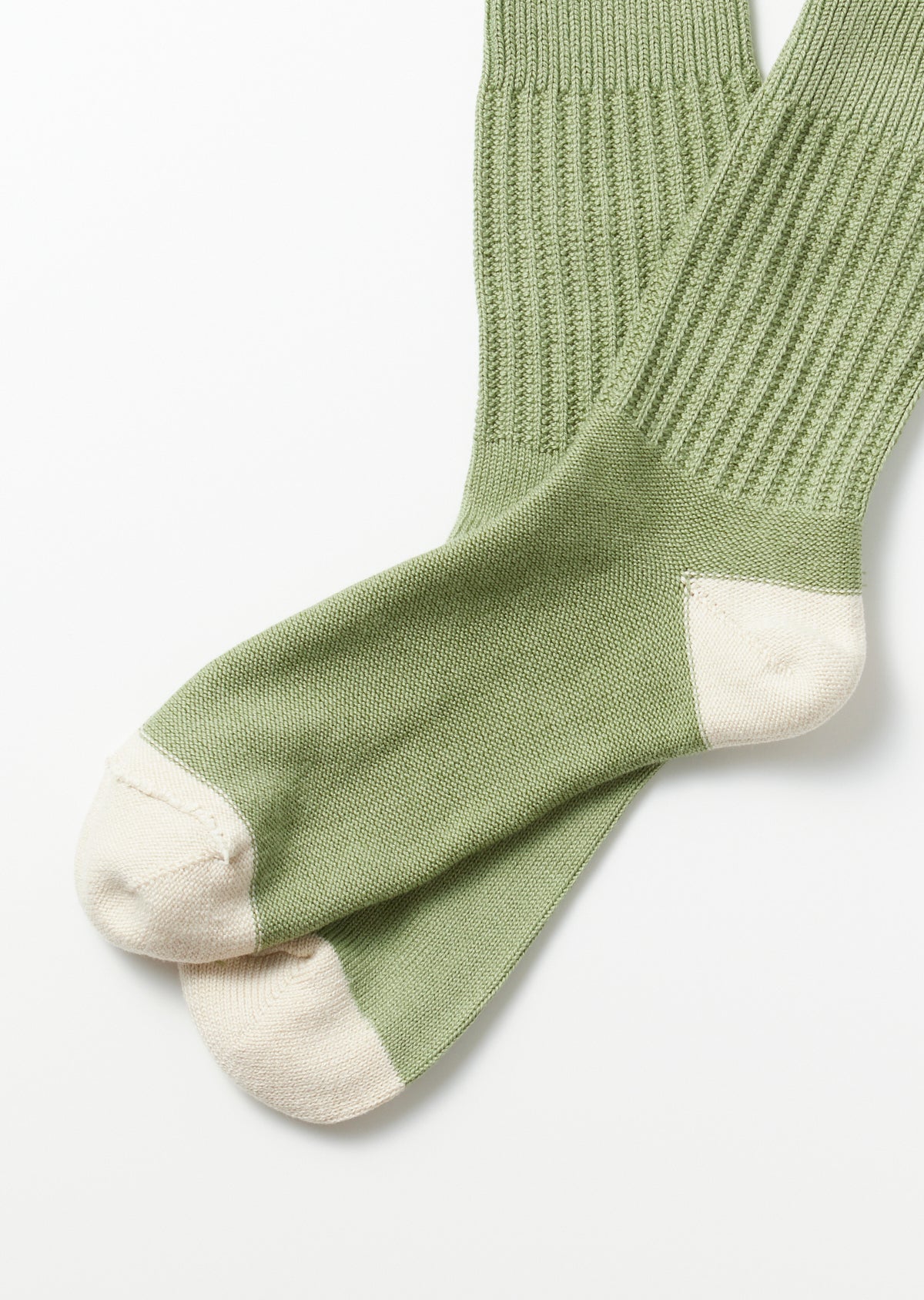 Rototo 90’s Logo Crew Socks (Sage Green)