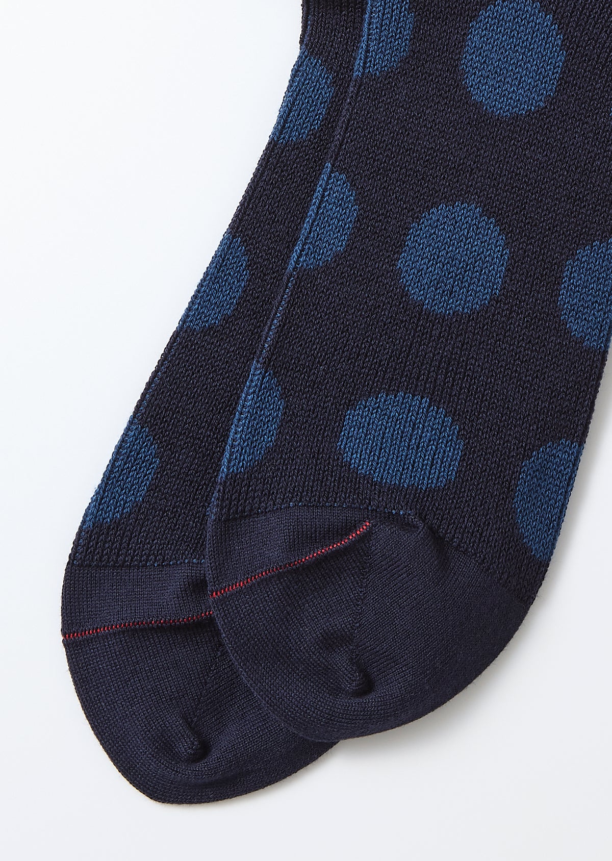 Rototo Porthole Dot Socks - Navy/Indigo