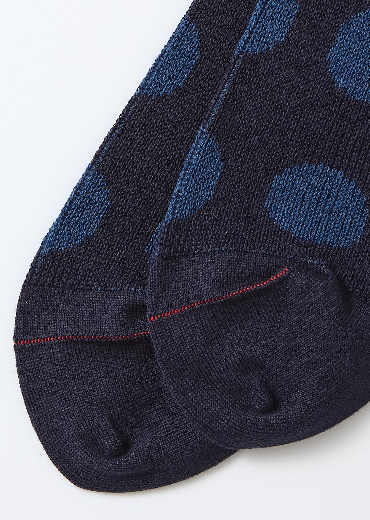 Rototo Porthole Dot Socks - Navy/Indigo