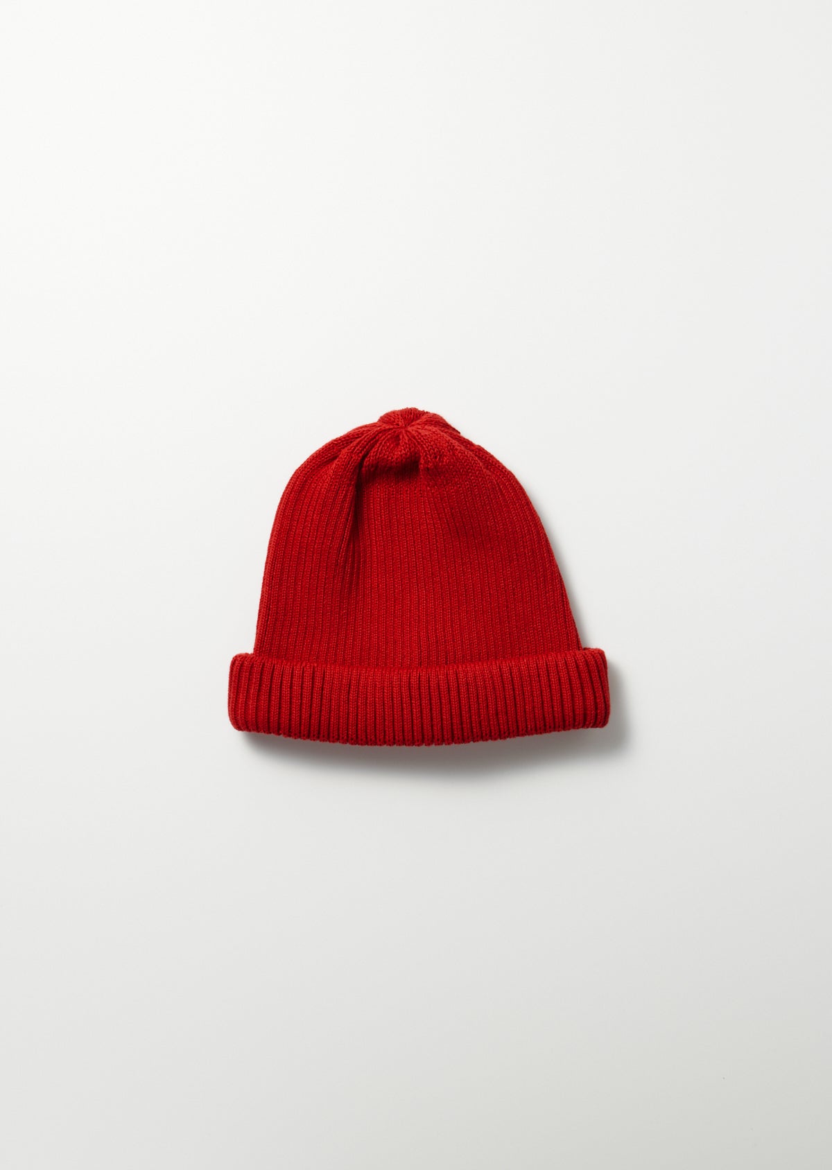 Rototo Cotton Rollup Beanie (Dark Red)