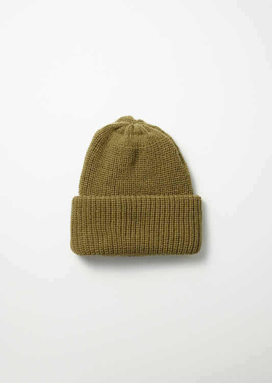 Rototo Cozy Chunky Beanie - Light Olive