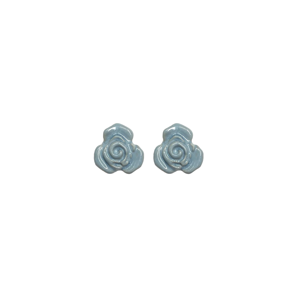 Arriving Soon: Blanca Olmos Rose Earrings- Light Blue