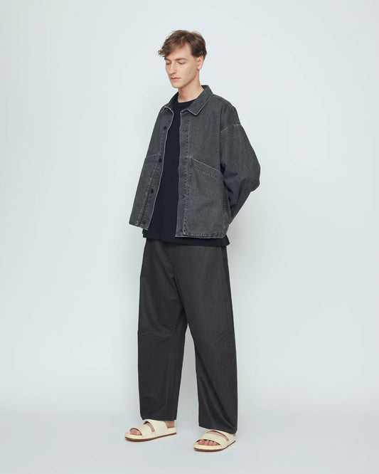 7115 by Szeki Signature Panel Pocket Jacket - Washed Black