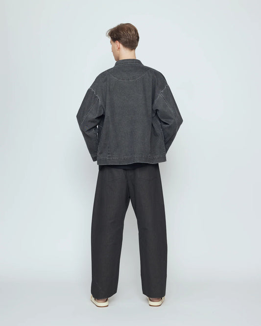 7115 by Szeki Signature Panel Pocket Jacket - Washed Black