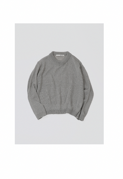 evam eva Silk/Mohair Pullover - Otter Gray (E243K192)