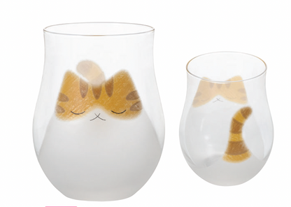 Aderia Retro Cat Family Glass - 3 Colours