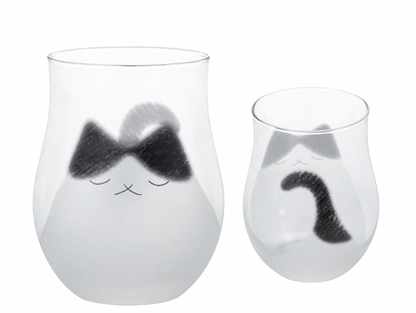 Aderia Retro Cat Family Glass - 3 Colours