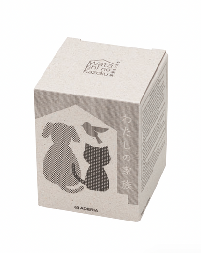 Aderia Retro Cat Family Glass - 3 Colours