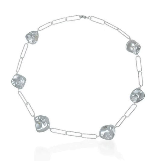 Shyla Cyan Necklace - Silver